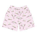 Men's Snow Bird Athletic Shorts feature a playful bird print, perfect for running, swimming, and active lifestyles.