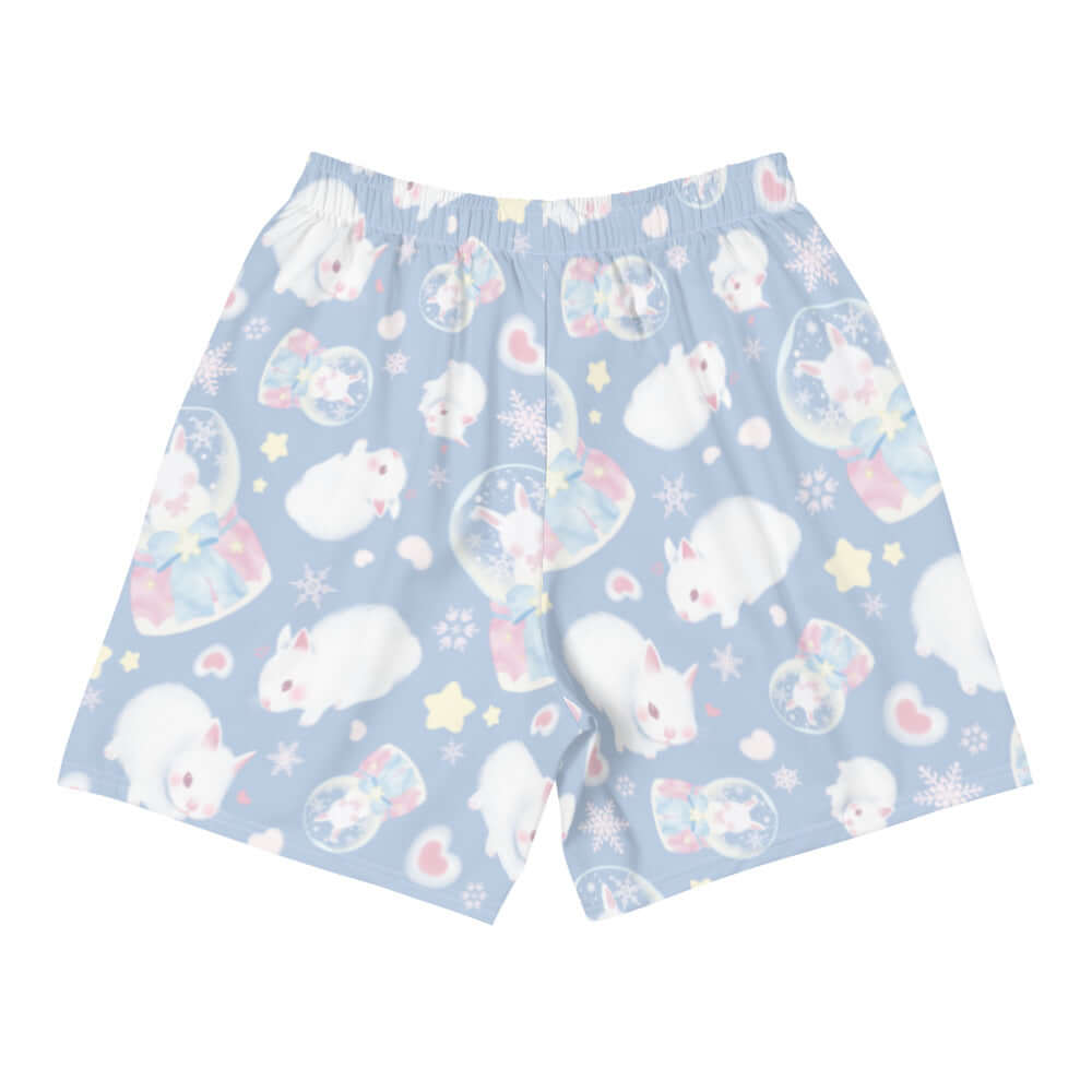 Men's Snow Bunny Athletic Shorts feature a playful bunny design, perfect for workouts and casual wear.