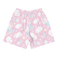 Men's Snow Bunny Athletic Shorts feature a playful bunny print, perfect for workouts and casual wear.
