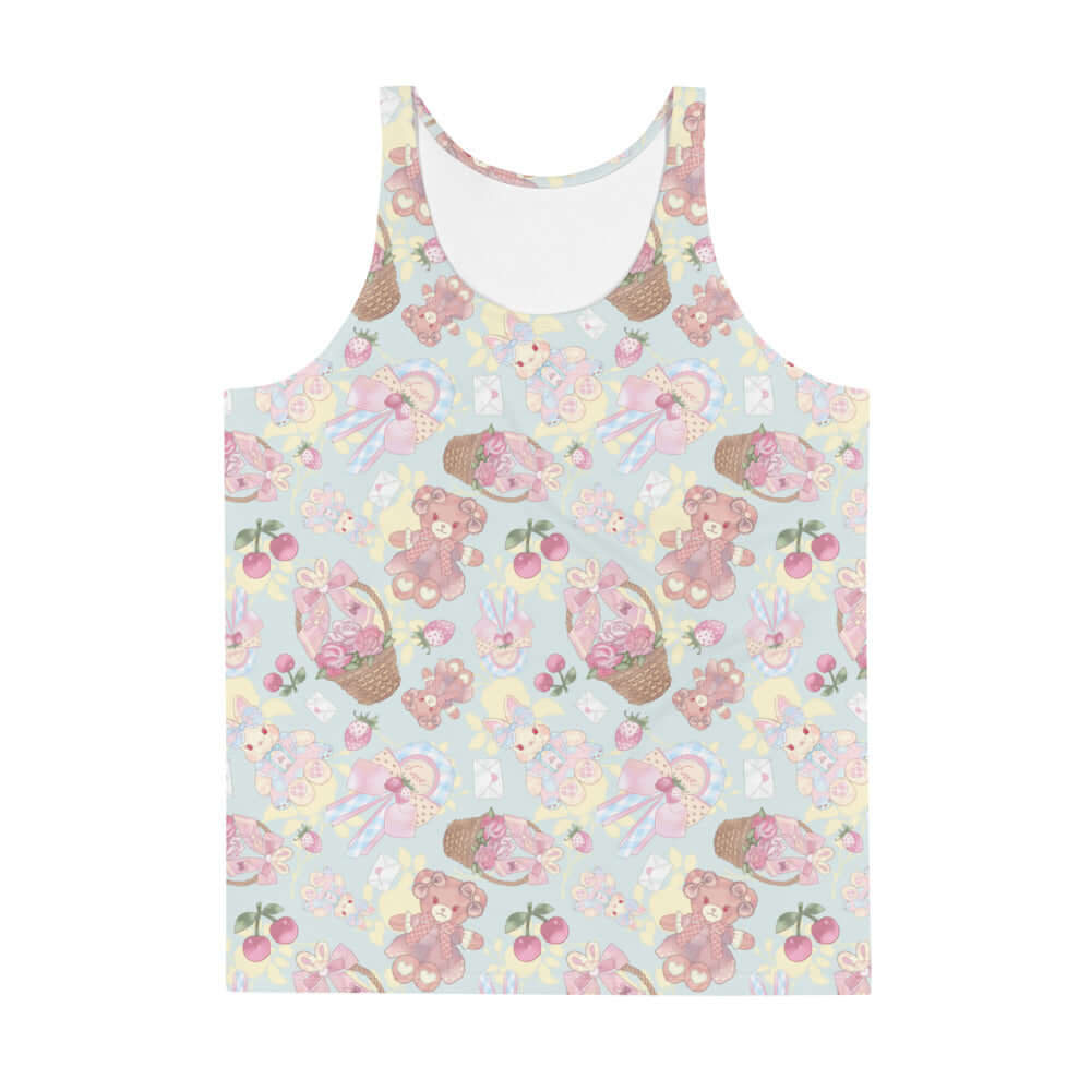 Men's Sweet Teddy Tank Top features vibrant colors and a soft, relaxed fit for ultimate comfort and style.