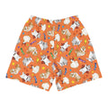 Vibrant Men's Trick or Treaters Athletic Shorts perfect for running and casual wear, featuring playful pet designs.