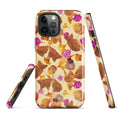 Colorful Momiji iPhone® Tough Case featuring stylish design, dual-layered protection for your phone’s safety.