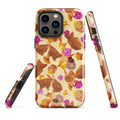Stylish Momiji iPhone® Tough Case featuring a vibrant design, providing durable, dual-layered protection for your phone.