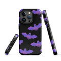 Durable Morrigan iPhone® Tough Case featuring a stylish bat design for optimal protection and fashion year-round.