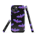 Morrigan iPhone® Tough Case showcases a stylish bat design, offering durable protection for your phone all year round.