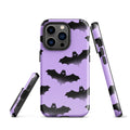 Stylish Morrigan iPhone® Tough Case features a bat design, offering durability and impact protection for your phone.