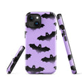 Stylish Morrigan iPhone® Tough Case features a bat design with durable dual-layer protection for maximum safety.