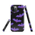 Durable Morrigan iPhone® Tough Case featuring a stylish bat design for maximum protection and impact absorption.