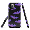 Morrigan iPhone® Tough Case features a stylish bat design, ensuring protection and fashion for your device year-round.