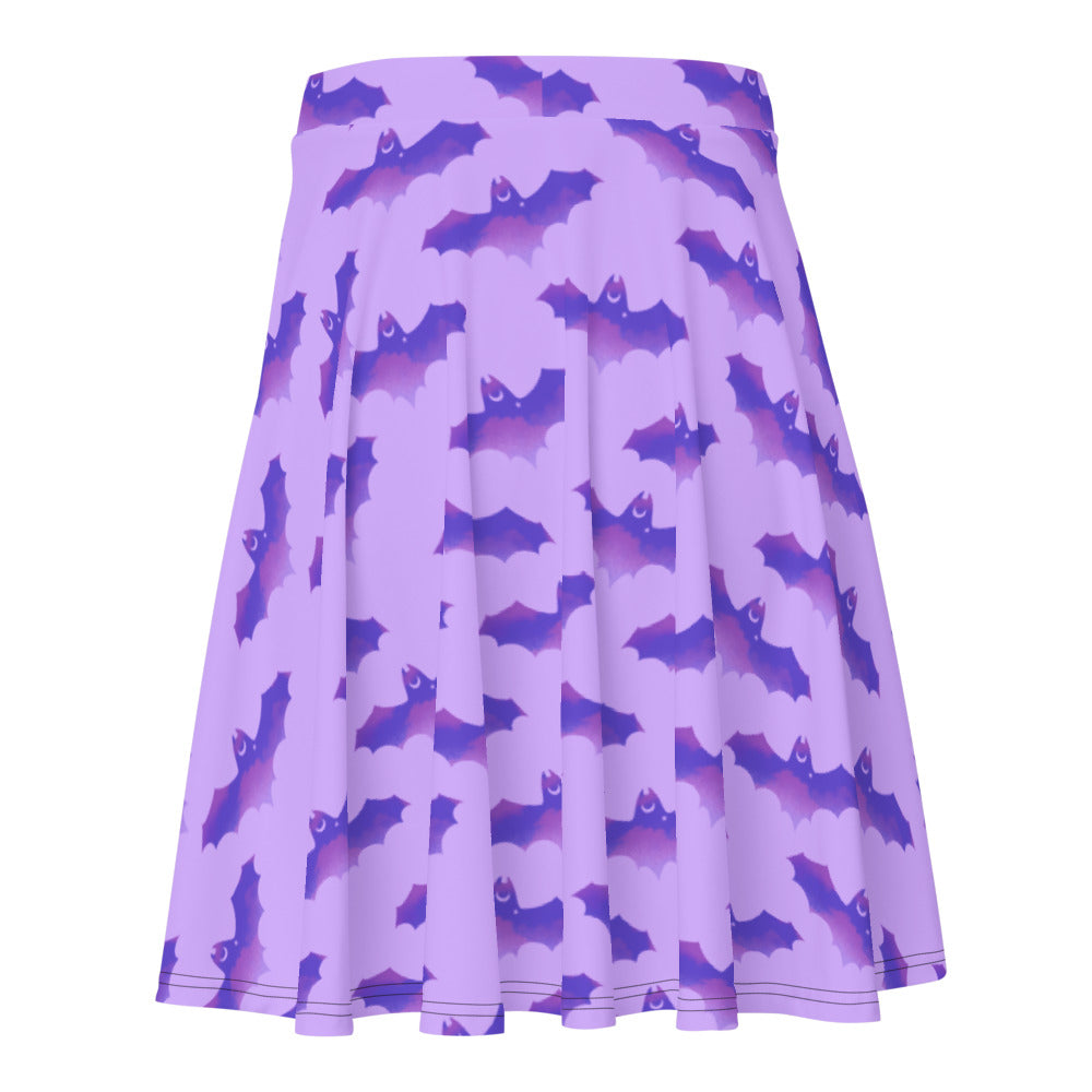 Shop the Morrigan Skater Skirt featuring playful bat designs, perfect for sunny days and all body types.