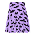 Morrigan Skater Skirt with a whimsical bat print, perfect for sunny days and flattering on any body type.