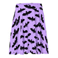 Morrigan Skater Skirt features a playful bat print, perfect for sunny days and flattering on all body types.