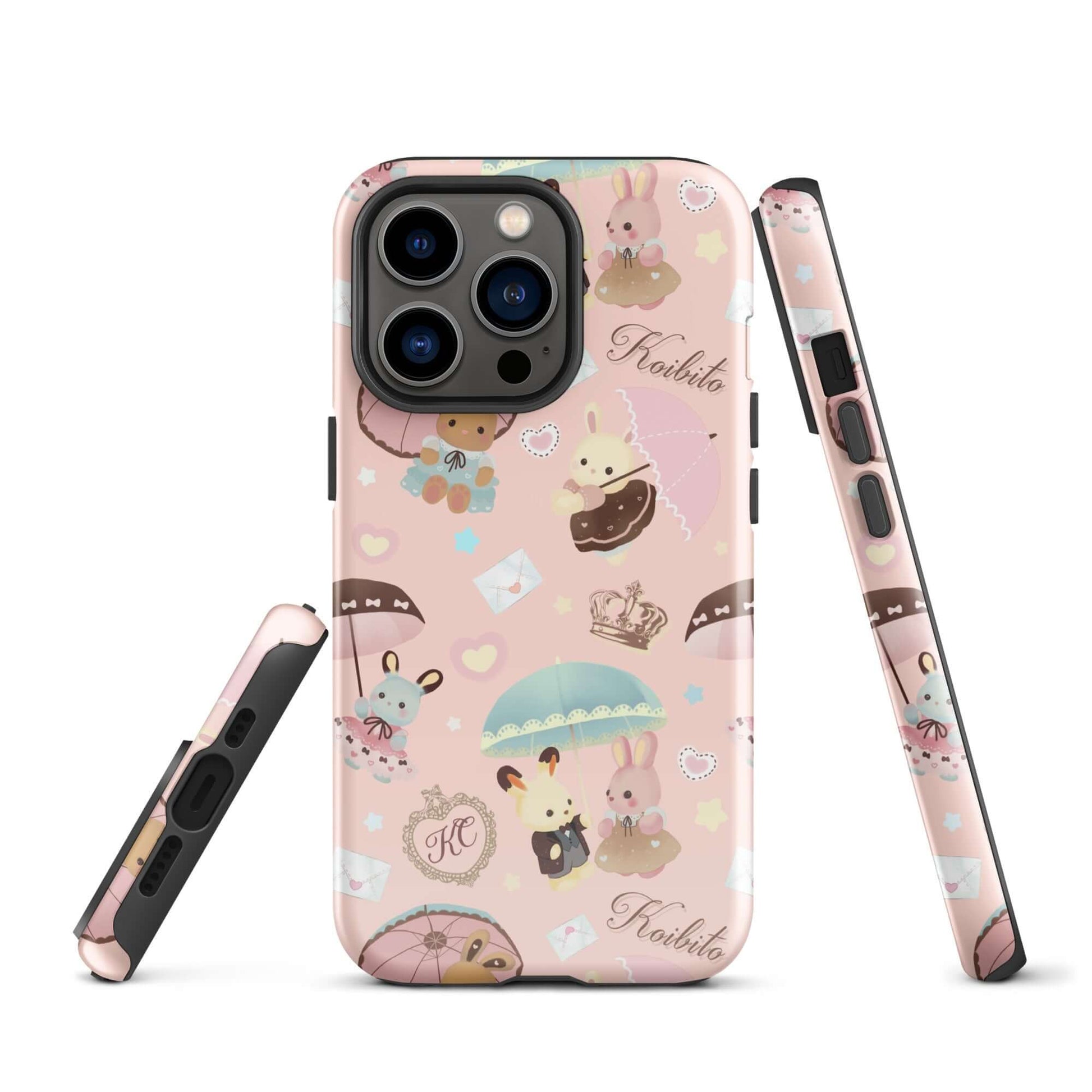 Stylish Parasol Bunny iPhone® Tough Case features a durable design with cute bunny patterns for ultimate protection.
