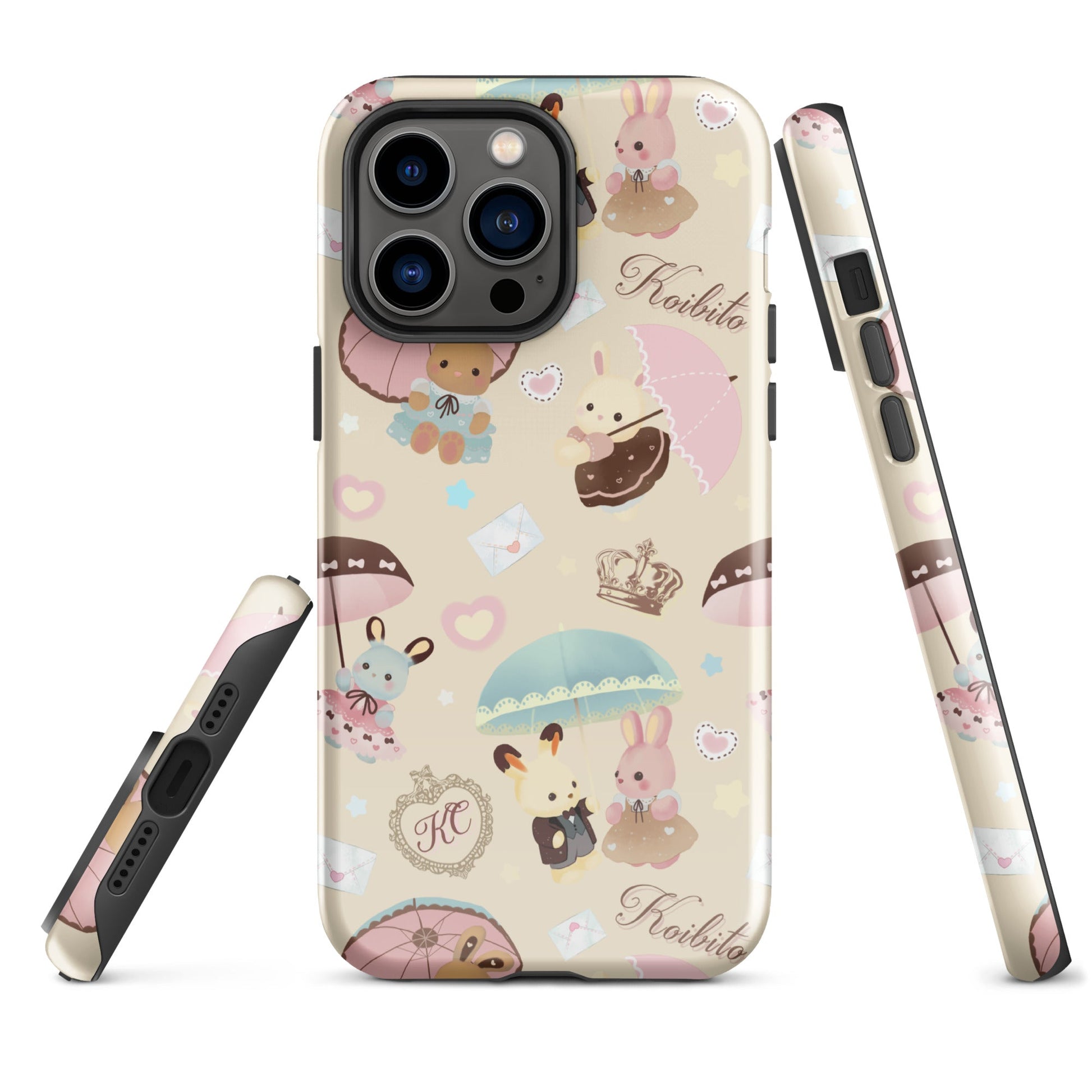 Stylishly protect your phone with the Parasol Bunny iPhone® Tough Case, featuring adorable bunny designs.