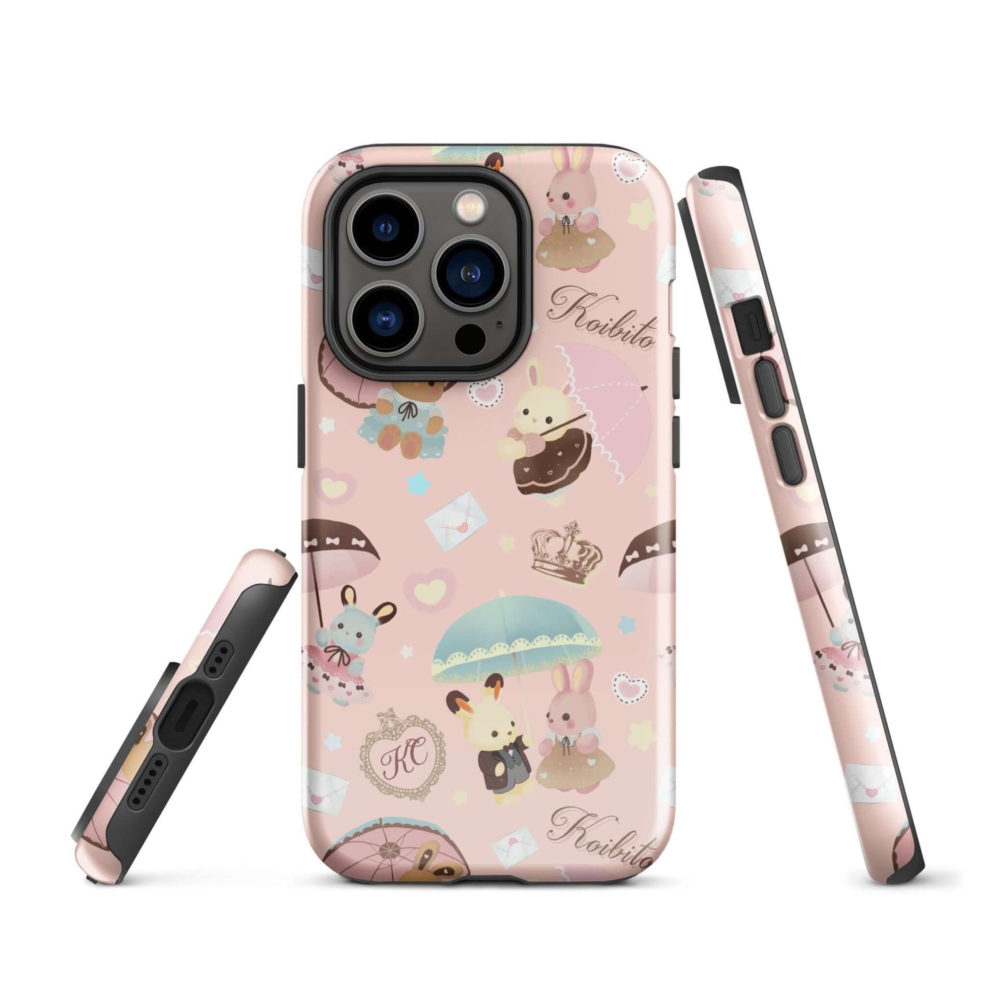 Stylish Parasol Bunny iPhone® Tough Case features cute designs and dual-layer protection for safe, fashionable phone use.