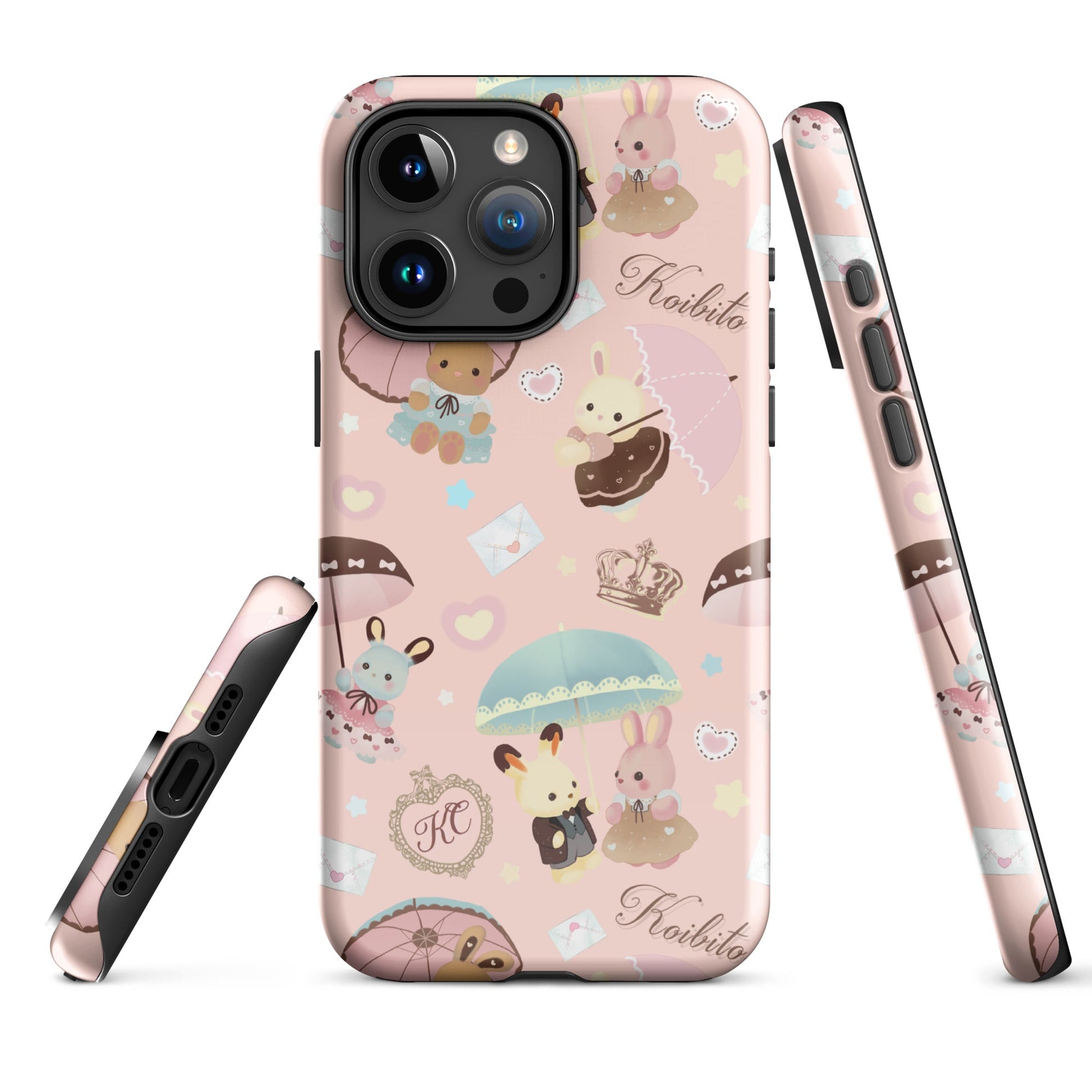 Protect your phone stylishly with the Parasol Bunny iPhone® Tough Case, featuring a cute, colorful design.