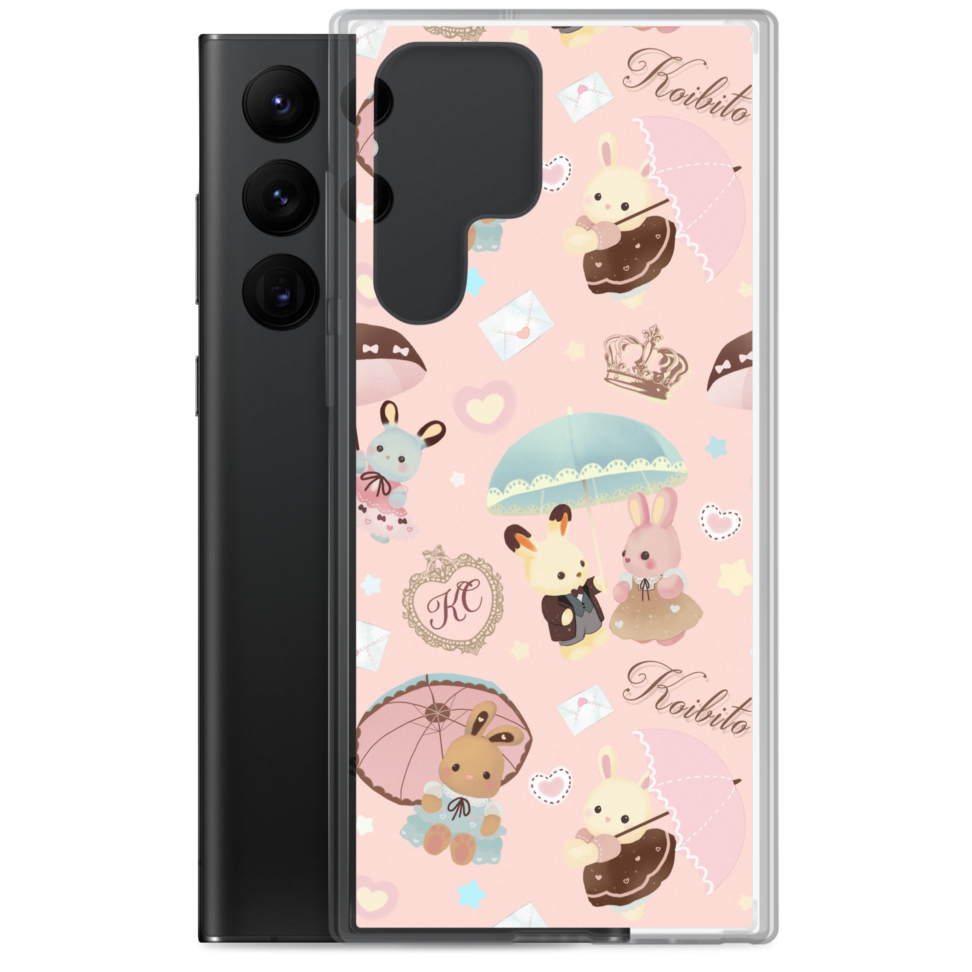 Protect your phone with the adorable Parasol Bunny Samsung® Clear Case, blending style and functionality perfectly.