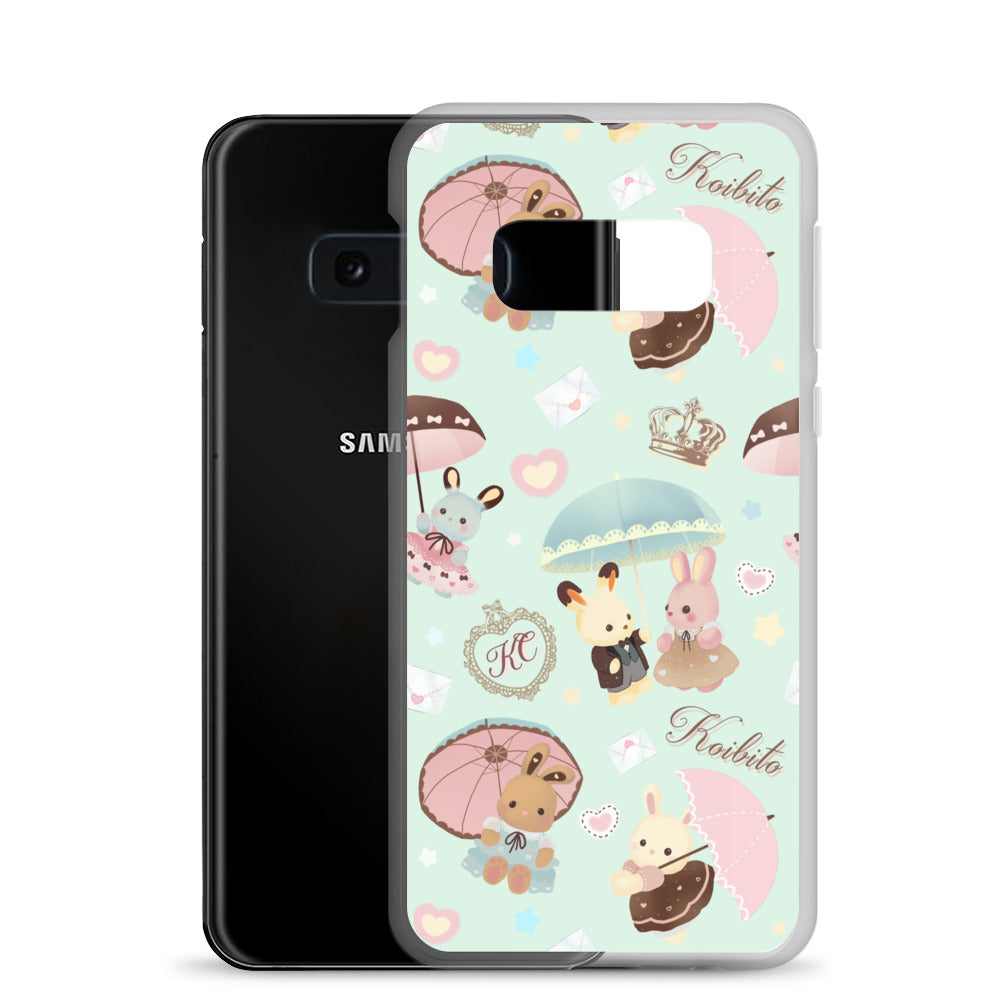 Protect your phone in style with the Parasol Bunny Samsung® Clear Case featuring cute animal designs.