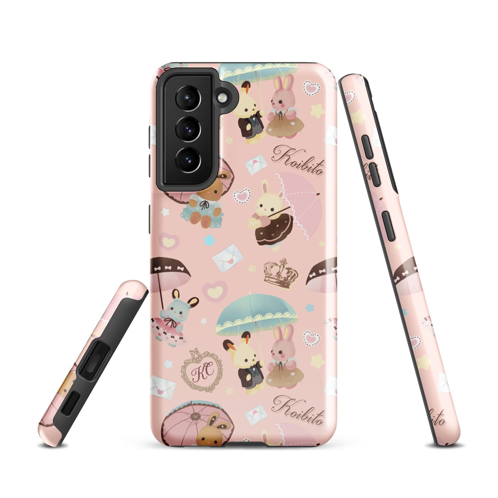 Stylish Parasol Bunny Samsung® Tough Case features vibrant bunny designs and dual-layer protection for your phone.