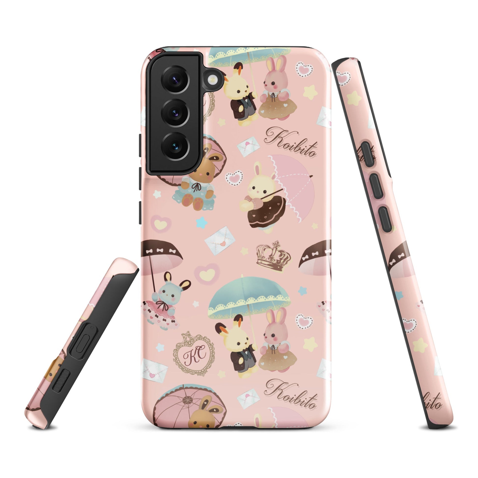 Colorful Parasol Bunny Samsung® Tough Case features cute bunnies and stylish designs for ultimate protection and style.