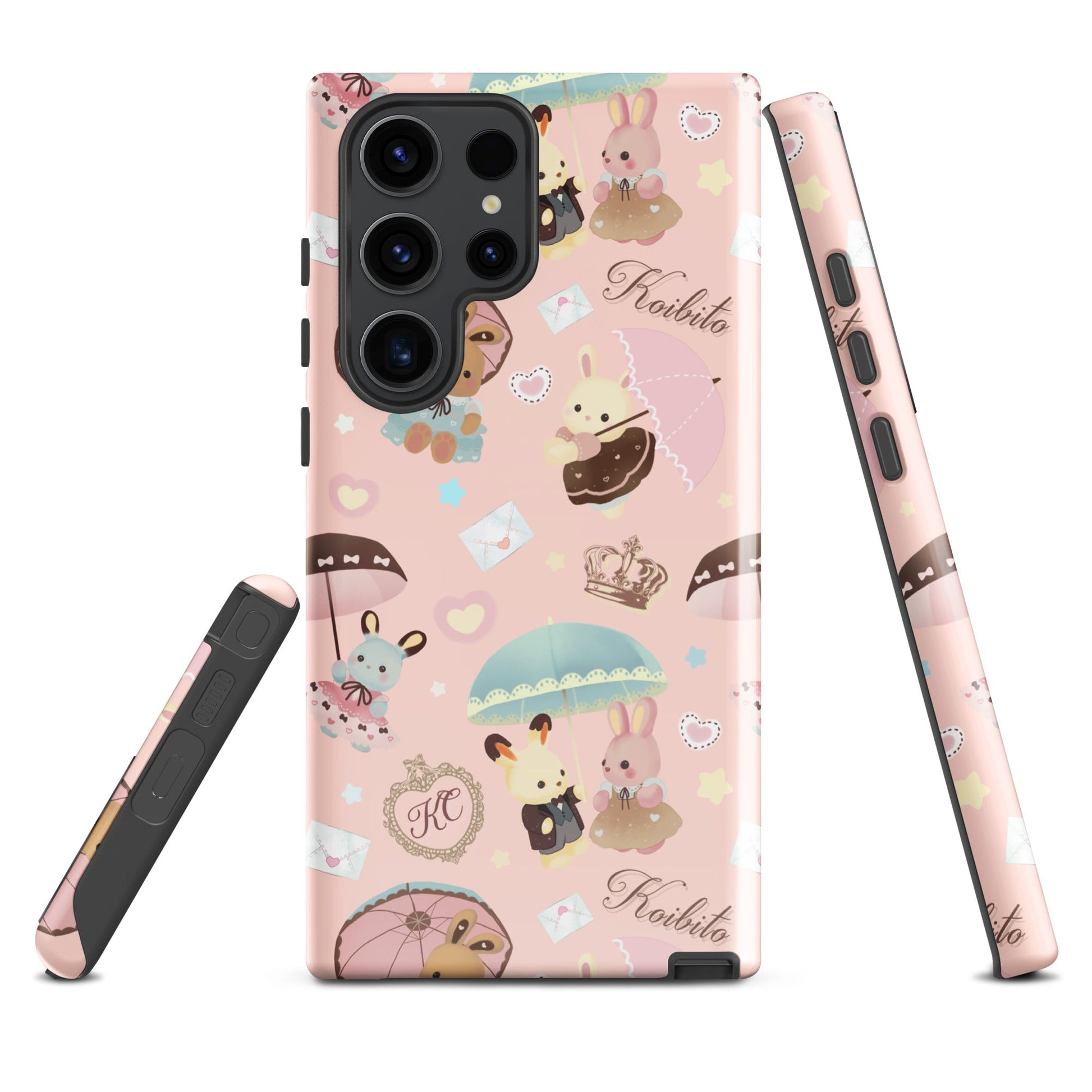Charming Parasol Bunny Samsung® Tough Case features adorable designs, impact-resistant protection for your phone.