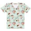 Brighten your spring wardrobe with the Parasol Bunny T-shirt, featuring adorable bunnies and pastel colors.