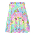 Pastel and playful, the Rainbow Candy Skater Skirt is a sweet addition to any wardrobe, perfect for comfort and style.