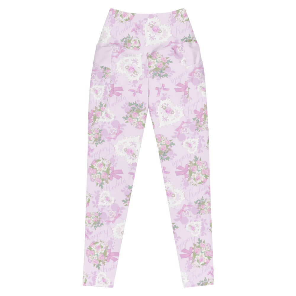 Stylish Premium Anniversary Leggings in soft fabric, featuring a high-waisted cut and convenient side pockets.