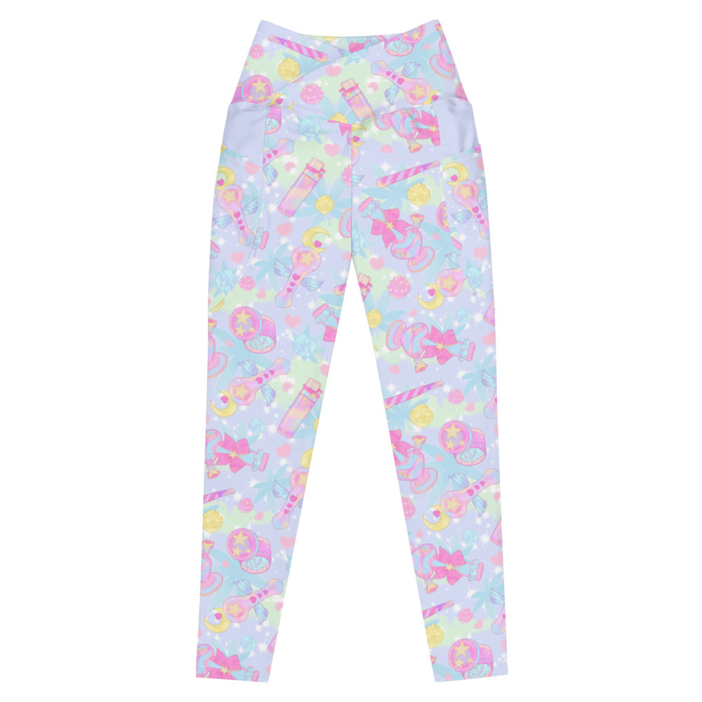 Premium Indica Magica Leggings feature a playful design, high-waisted fit, and convenient pockets for ultimate comfort.