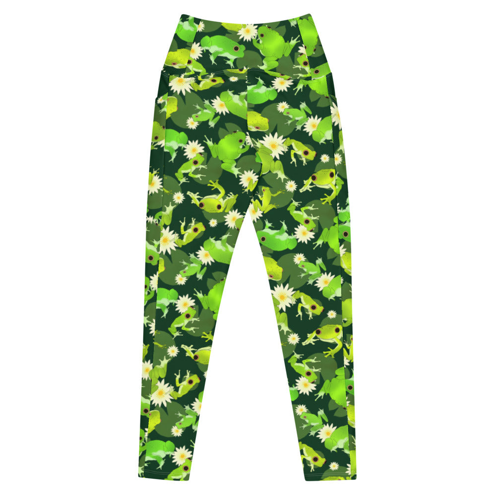 Stylish Premium Kero-kero Leggings with a high-waisted cut and pockets, perfect for comfort and everyday wear.