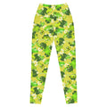 Premium Kero-kero Leggings with a vibrant frog design, high-waisted cut, and convenient side pockets for comfort.