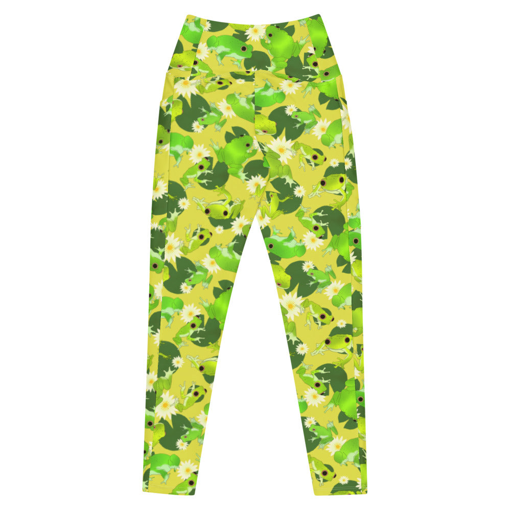 Stylish Premium Kero-kero Leggings with high-waisted cut and pockets, perfect for comfort and everyday wear.