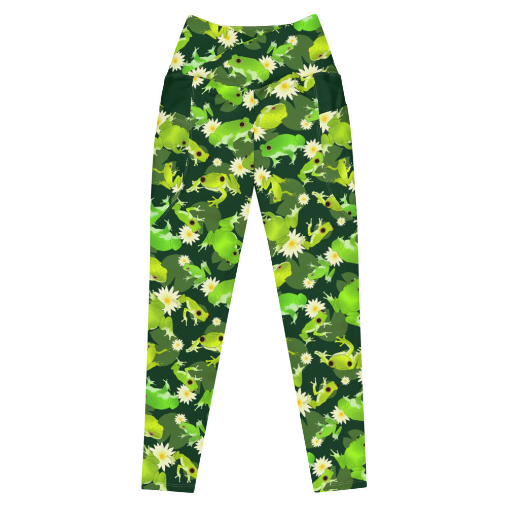 Premium Kero-kero Leggings offer comfort and style with a high-waisted cut and practical side pockets.