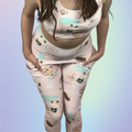 Stylish Premium Parasol Bunny Leggings with soft fabric, high-waisted cut, and practical side pockets for comfort.