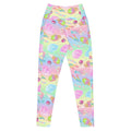 Bright and colorful, the Premium Rainbow Candy Leggings offer sweet style and comfort with handy side pockets.