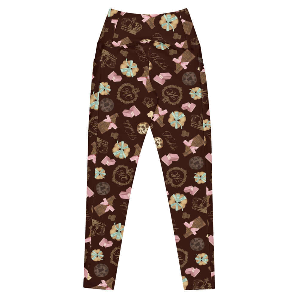 Elevate your style with Premium Royal Cookie Leggings, featuring a delightful pattern and high-waisted comfort.