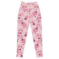 Stylish Premium Sakura Leggings with floral design, perfect for workouts and casual outings this spring.