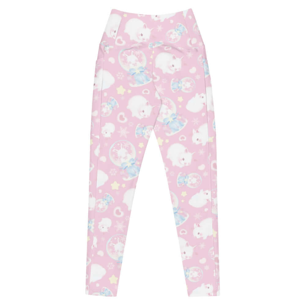 Soft and stylish, the Premium Snow Bunny Leggings feature a cute bunny print and high-waisted comfort for any occasion.