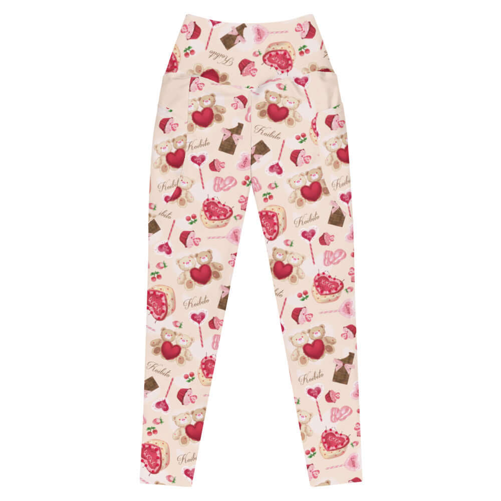 Premium Sugar Sweetheart Leggings with a cute design, perfect for a cozy Valentine’s look at any occasion.