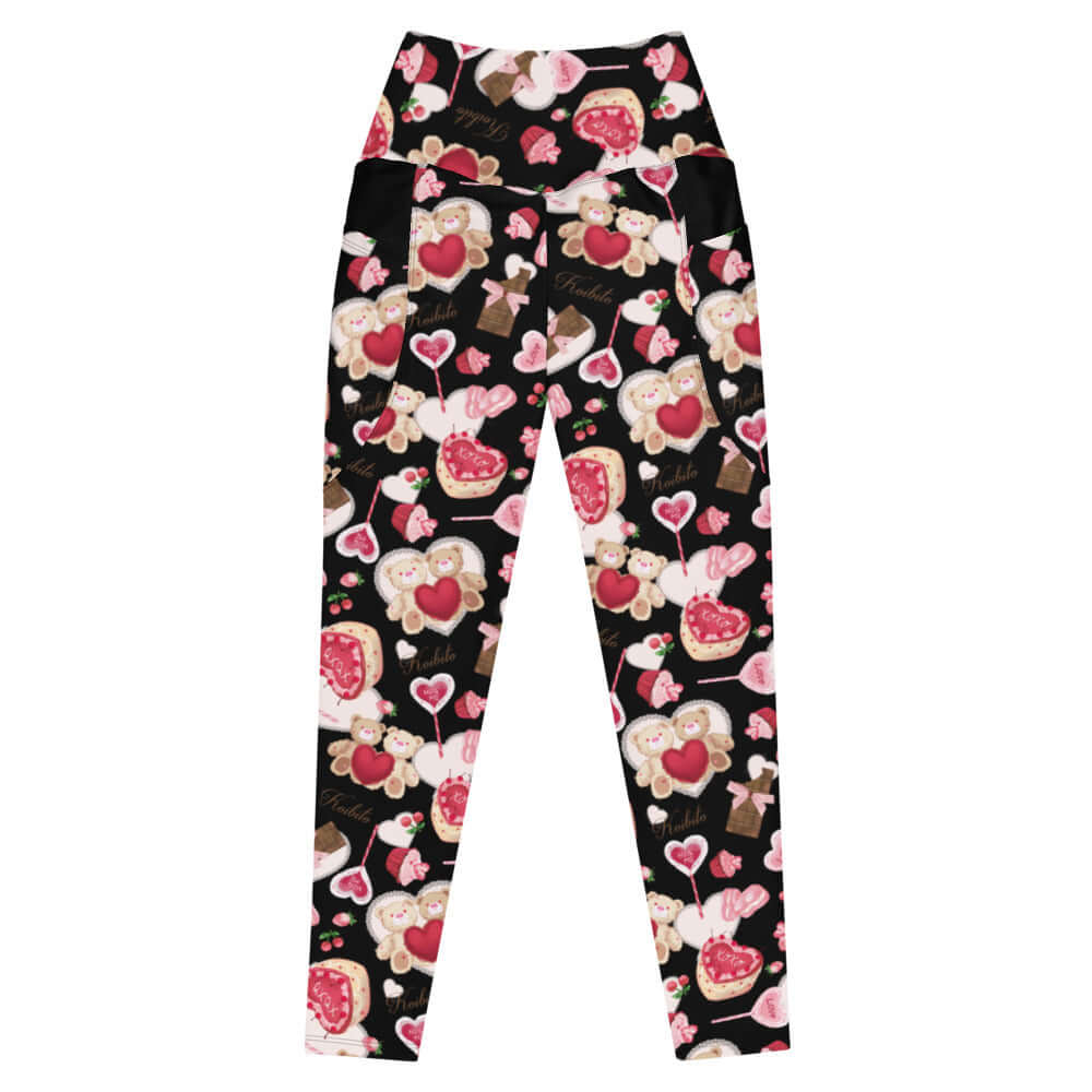 Premium Sugar Sweetheart Leggings feature a cute print, perfect for a cozy Valentine's look and versatile styling.