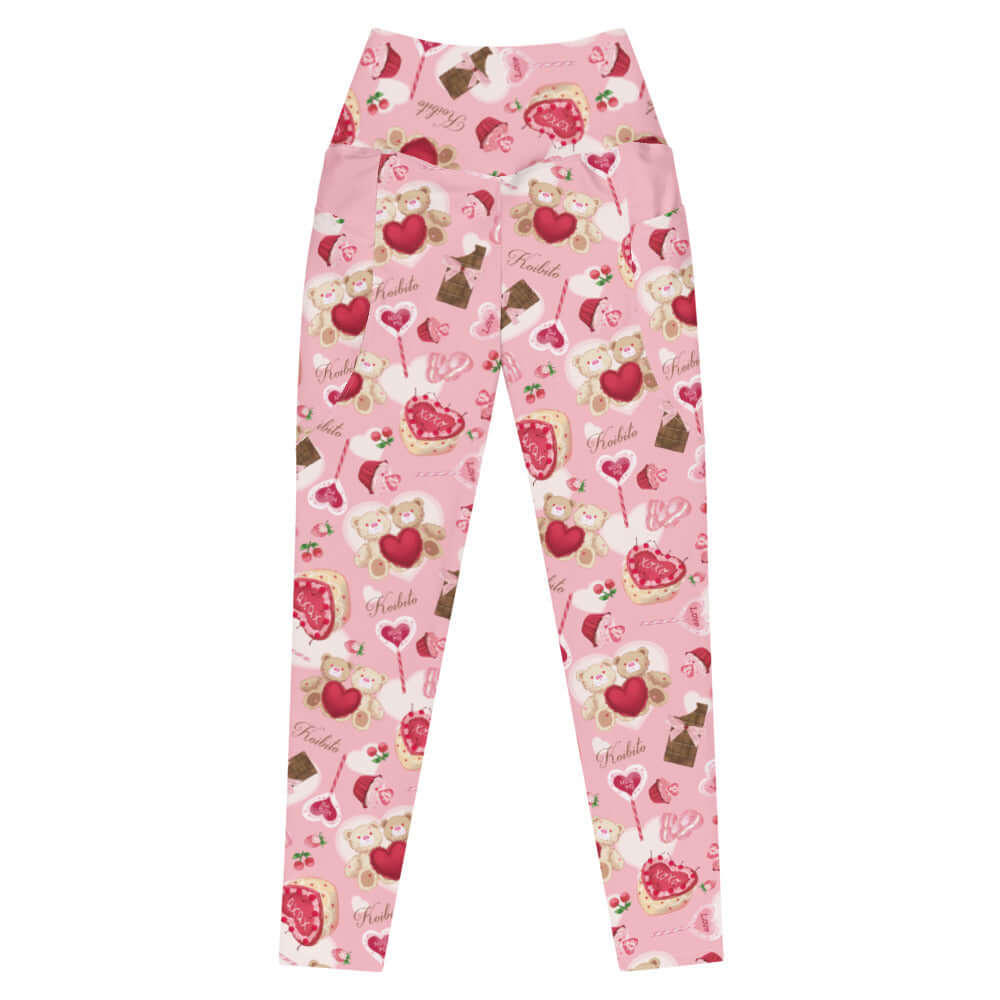 Discover comfort and style with Premium Sugar Sweetheart Leggings, featuring a cute Valentine's print and high-waisted cut.