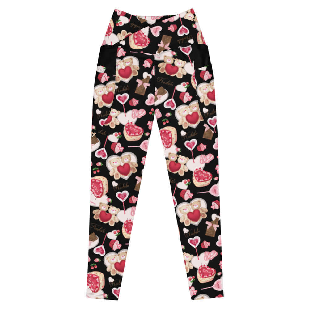 Discover the comfort of Premium Sugar Sweetheart Leggings, perfect for Valentine's with their soft, high-waisted fit.