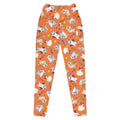 Bright and fun Premium Trick or Treaters Leggings, perfect for Halloween adventures with your furry friends!