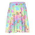 Pastel and playful, the Rainbow Candy Skater Skirt is a perfect statement piece for any wardrobe.