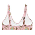 Royal Cookie Padded Bikini Top features a playful chocolate print, perfect for summer fun and mix-and-match versatility.