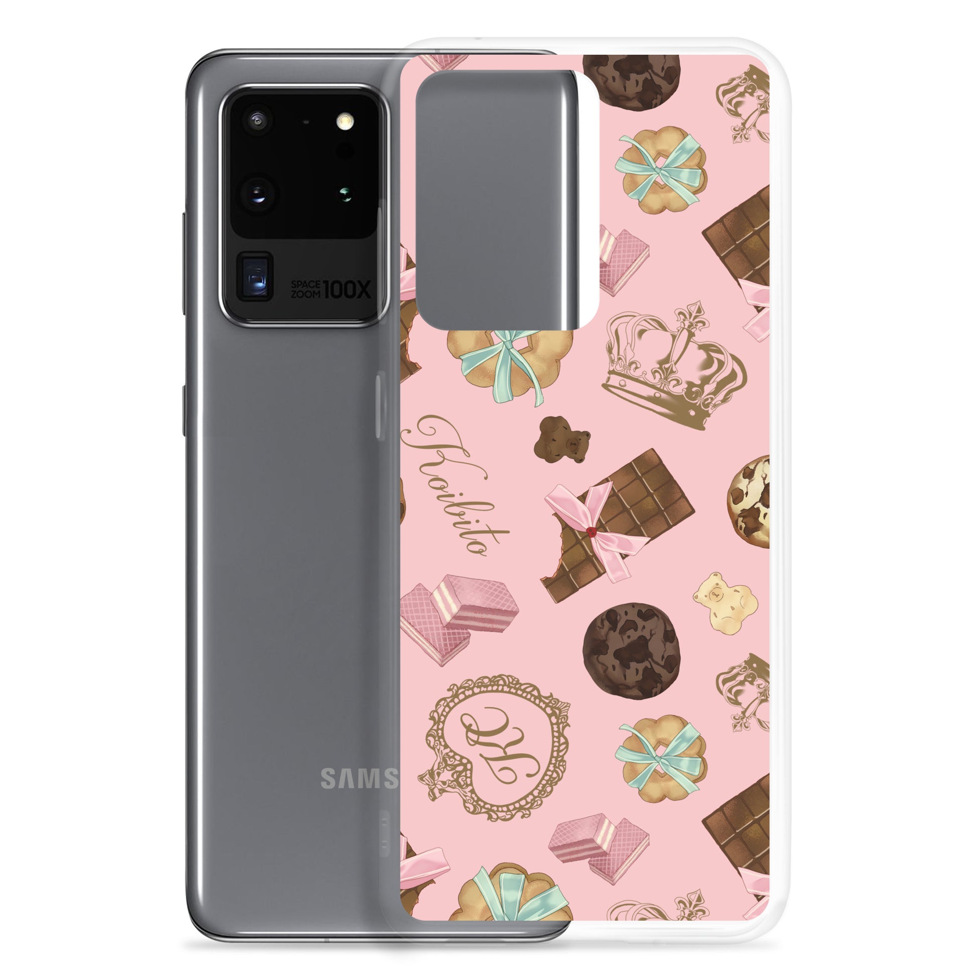 Protect your phone stylishly with the Royal Cookie Samsung® Clear Case, adorned with delightful cookie designs.