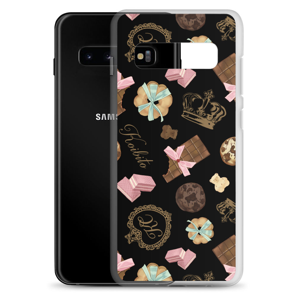 Stylish Royal Cookie Samsung® Clear Case, featuring delightful cookie designs, protects your phone from damage and dirt.