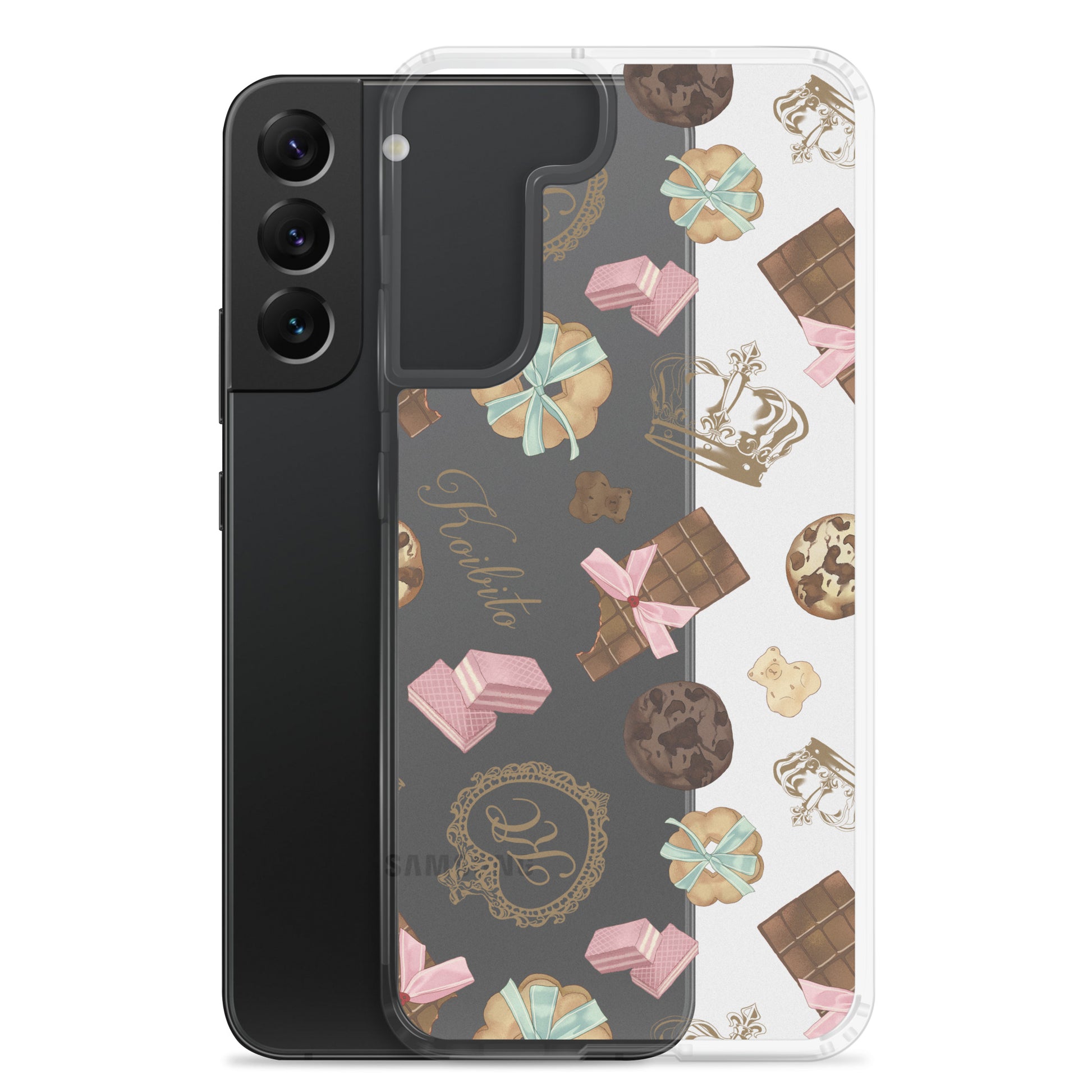 Protect your phone stylishly with the Royal Cookie Samsung® Clear Case featuring sweet cookie designs.