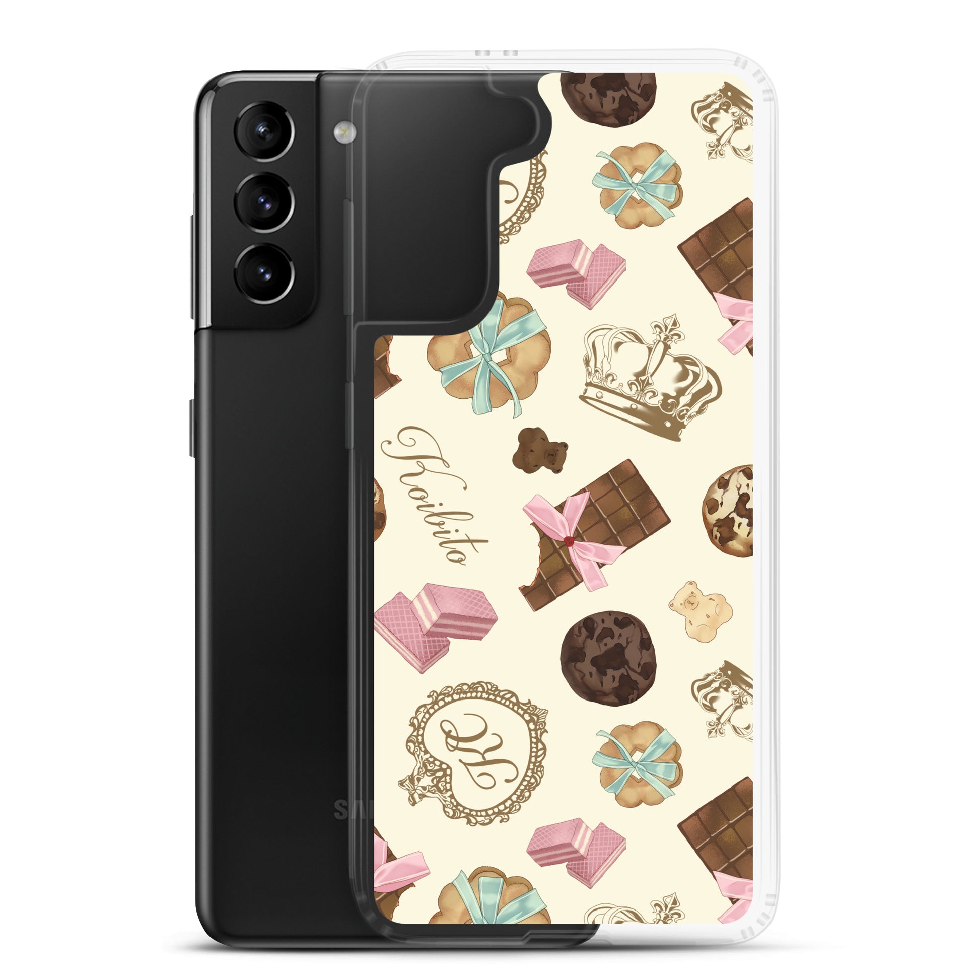 Protect your phone in style with the Royal Cookie Samsung® Clear Case featuring a fun cookie design.