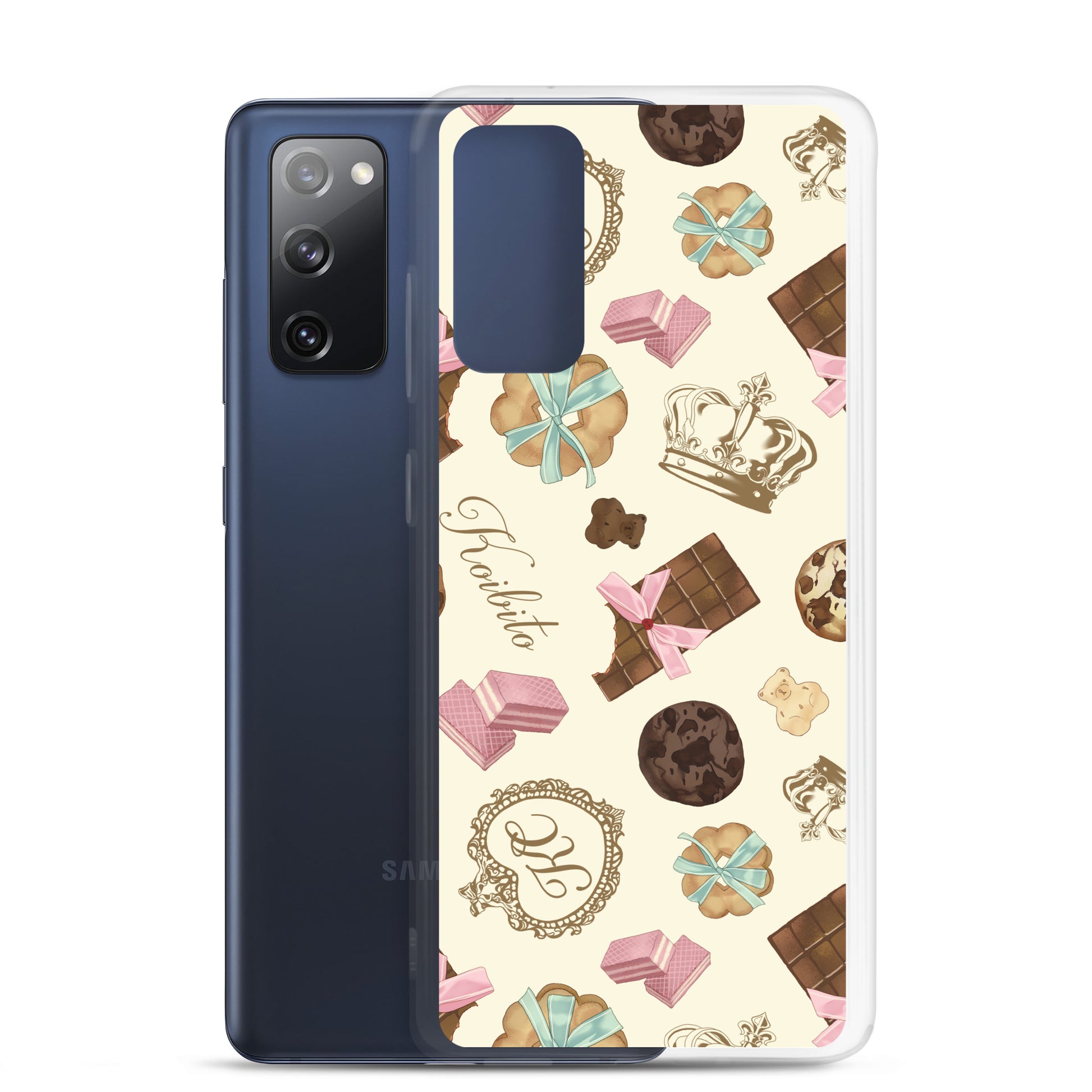 Protect your phone in style with the Royal Cookie Samsung® Clear Case featuring delightful dessert designs.